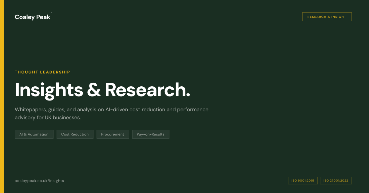 Insights & Research | Coaley Peak®